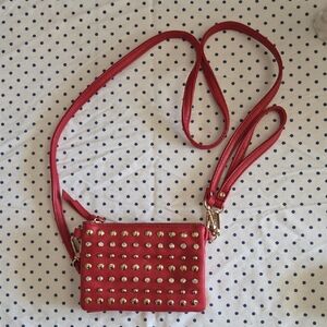 Charming Charlie Scarlet Studded Crossbody Bag